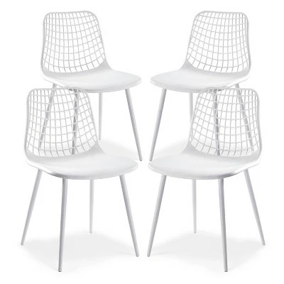 Set of 4 Penelope Dining Chairs - Poly & Bark White 12 Set of 4 Penelope Dining Chairs - Poly & Bark White - Image 10