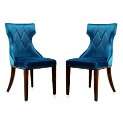 Set of 2 Reine Velvet Dining Chairs - Manhattan Comfort Antique Gold -Dining Chairs And Benches Official Shop unnamed file 7955