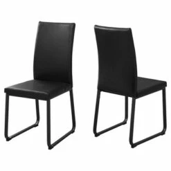 2pc Dining Chair Faux Leather- EveryRoom Black -Dining Chairs And Benches Official Shop unnamed file 7967