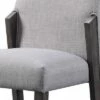 Set of 2 Wood and Fabric Upholstered Dining Chairs - Benzara Gray/brown -Dining Chairs And Benches Official Shop unnamed file 7974