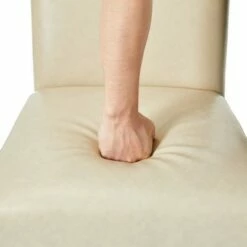 Set of 2 Upholstered PU Armless Dining Chairs with Studded Decor Beige - Glitzhome -Dining Chairs And Benches Official Shop unnamed file 8000