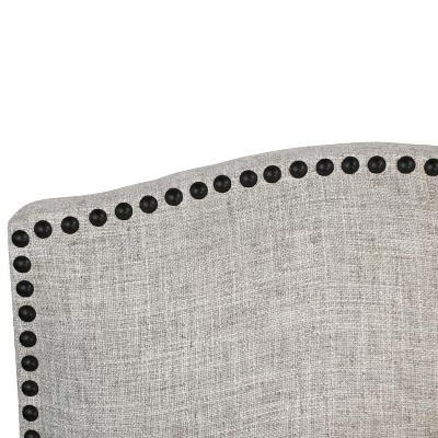 Ayala Nail Button Dining Chair in Linen - Skyline Furniture Zuma Cobblestone 6 Ayala Nail Button Dining Chair in Linen - Skyline Furniture Zuma Cobblestone - Image 4