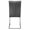 Set of 2 Modern Chromed Steel Tube Dining Chair - ZM Home Gray