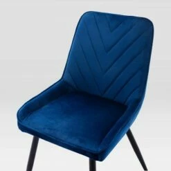 Set of 2 Mid-Century Modern Velvet Dining Chairs - Techni Mobili Blue -Dining Chairs And Benches Official Shop unnamed file 8038