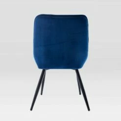 Set of 2 Mid-Century Modern Velvet Dining Chairs - Techni Mobili Blue -Dining Chairs And Benches Official Shop unnamed file 8040
