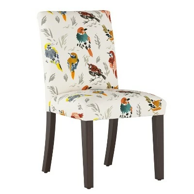 Hendrix Dining Chair with Bird Print - Skyline Furniture Orange 10 Hendrix Dining Chair with Bird Print - Skyline Furniture Orange - Image 8