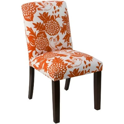 Hendrix Dining Chair with Bird Print - Skyline Furniture Orange 11 Hendrix Dining Chair with Bird Print - Skyline Furniture Orange - Image 9