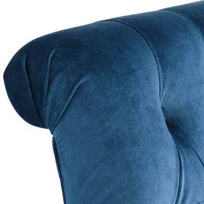 Studio 55D Dillan Modern Blue Tufted Dining Chairs Set of 2 5 Studio 55D Dillan Modern Blue Tufted Dining Chairs Set of 2 - Image 3