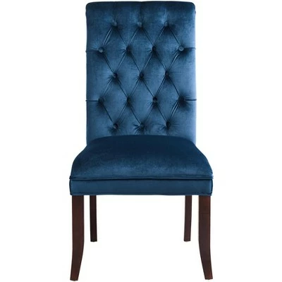 Studio 55D Dillan Modern Blue Tufted Dining Chairs Set of 2 8 Studio 55D Dillan Modern Blue Tufted Dining Chairs Set of 2 - Image 6