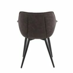 Set of 2 Rouche Contemporary Dining Chairs Metal/Polyester Black/Black - LumiSource -Dining Chairs And Benches Official Shop unnamed file 814