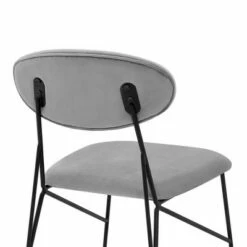 Set of 2 Alice Velvet Metal Dining Chairs Gray/Black - Armen Living -Dining Chairs And Benches Official Shop unnamed file 8175