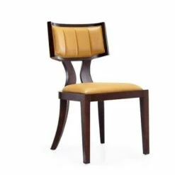 Set of 2 Pulitzer Faux Leather Dining Chairs Pearl - Manhattan Comfort Camel -Dining Chairs And Benches Official Shop unnamed file 8216