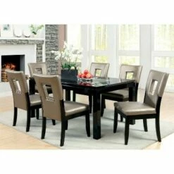 Set of 2 Brunston Rectangular Hole Back Side Chair Espresso - HOMES: Inside + Out -Dining Chairs And Benches Official Shop unnamed file 8235