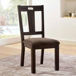 Set of 2 Hawthorne Padded Seat Side Chair Brown - HOMES: Inside + Out