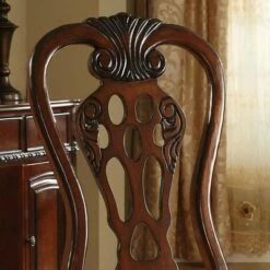 Set of 2 Belliere Elegant Wood Carved Padded Side Chair Red - HOMES: Inside + Out -Dining Chairs And Benches Official Shop unnamed file 8248