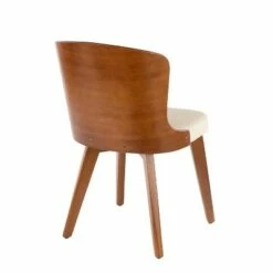 Bocello Mid-Century Modern Chair Cream/Walnut - LumiSource 11 Bocello Mid-Century Modern Chair Cream/Walnut - LumiSource -Dining Chairs And Benches Official Shop unnamed file 8260