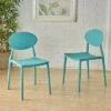 Set of 2 Gleneagle Plastic Chair Teal - Christopher Knight Home -Dining Chairs And Benches Official Shop unnamed file 8292