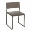 Set of 2 Industrial Fuji Chair Espresso - LumiSource