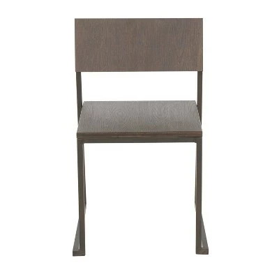 Set of 2 Industrial Fuji Chair Espresso - LumiSource 7 Set of 2 Industrial Fuji Chair Espresso - LumiSource - Image 5