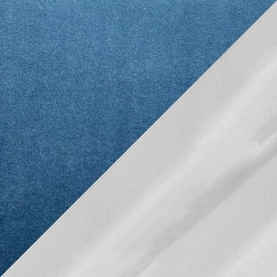 Set of 2 Fran Dining Chairs Velvet/Metal Chrome/Blue - LumiSource 9 Set of 2 Fran Dining Chairs Velvet/Metal Chrome/Blue - LumiSource - Image 7