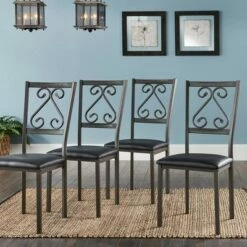 Set of 4 Ramona Side Chairs Brown - Inspire Q -Dining Chairs And Benches Official Shop unnamed file 8346