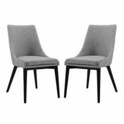 Set of 2 Viscount Dining Side Chair Fabric - Modway Light Gray -Dining Chairs And Benches Official Shop unnamed file 8438