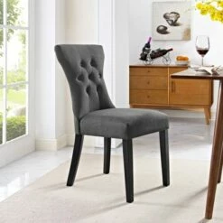 Silhouette Dining Side Chair Gray - Modway