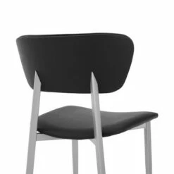 Set of 2 Tori Fabric and Metal Dining Room Chairs Black - Armen Living -Dining Chairs And Benches Official Shop unnamed file 8489