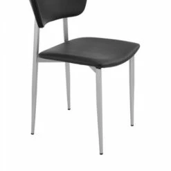 Set of 2 Tori Fabric and Metal Dining Room Chairs Black - Armen Living -Dining Chairs And Benches Official Shop unnamed file 8490