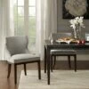 Madison Park Set of 2 Hutton Dining Side Chair Gray