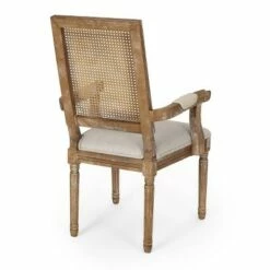 Set of 6 Maria French Country Wood and Cane Upholstered Dining Chairs - Christopher Knight Home Brown/natural -Dining Chairs And Benches Official Shop unnamed file 852