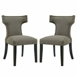 Set of 2 Curve Dining Side Chair Fabric - Modway Light Gray -Dining Chairs And Benches Official Shop unnamed file 8548