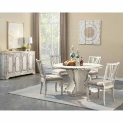 Set of 2 Alma Dining Armless Chairs Cream - Treasure Trove Accents -Dining Chairs And Benches Official Shop unnamed file 8568