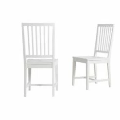 Set of 2 Vienna Wood Dining Armless Chairs - Alaterre Furniture White -Dining Chairs And Benches Official Shop unnamed file 8685