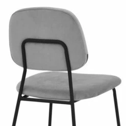 Set of 2 Lucy Velvet and Metal Dining Room Chairs Gray - Armen Living -Dining Chairs And Benches Official Shop unnamed file 8707