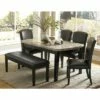 Cristo 19.5" Faux Leather Dining Room Side Chair in Espresso (Set of 2) - Lexicon