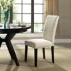 Parcel Dining Fabric Side Chair - Modway Beige