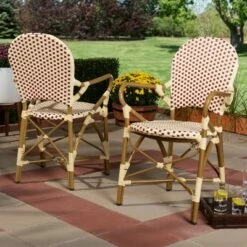 Baxton Studio Set of 2 Seva Indoor and Outdoor Stackable Bistro Dining Chairs - BaxtonStudio Beige/red 14 Baxton Studio Set of 2 Seva Indoor and Outdoor Stackable Bistro Dining Chairs - BaxtonStudio Beige/red -Dining Chairs And Benches Official Shop unnamed file 878