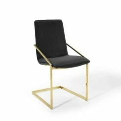 Pitch Performance Velvet Dining Armchair - Modway Gold/ivory