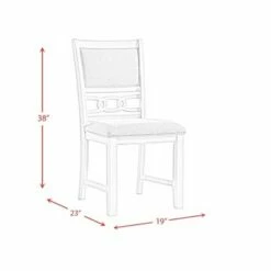 Set of 2 Taylor Standard Height Side Chair Set - Picket House Furnishings Walnut -Dining Chairs And Benches Official Shop unnamed file 8908