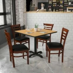 Flash Furniture Ladder Back Wooden Restaurant Chair