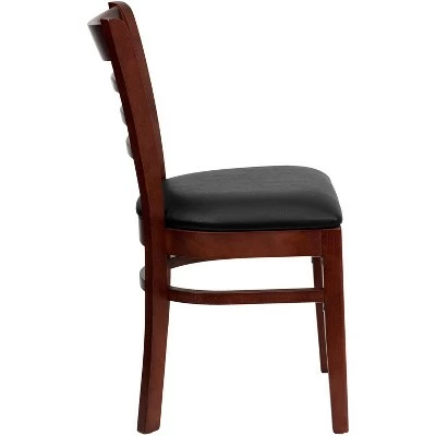 Flash Furniture Ladder Back Wooden Restaurant Chair 9 Flash Furniture Ladder Back Wooden Restaurant Chair - Image 7