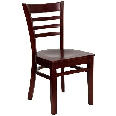 Flash Furniture Ladder Back Wooden Restaurant Chair 23 Flash Furniture Ladder Back Wooden Restaurant Chair - Image 21