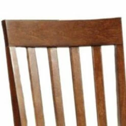 Set of 2 Contemporary Style Side Chairs Dark Oak - Benzara