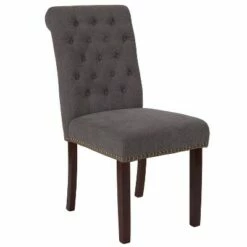 Emma and Oliver Parsons Chair with Rolled Back, Accent Nail Trim -Dining Chairs And Benches Official Shop unnamed file 9059