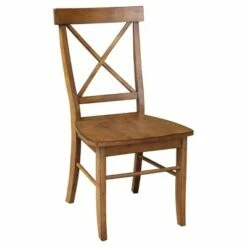 Set of 2 X Back Chairs with Solid Wood Seat Pecan - International Concepts 17 Set of 2 X Back Chairs with Solid Wood Seat Pecan - International Concepts -Dining Chairs And Benches Official Shop unnamed file 9114