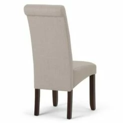 Set of 2 Essex Deluxe Tufted Parson Chair - Wyndenhall Satin Cream -Dining Chairs And Benches Official Shop unnamed file 9138