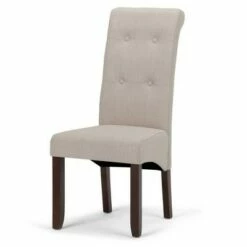 Set of 2 Essex Deluxe Tufted Parson Chair - Wyndenhall Satin Cream -Dining Chairs And Benches Official Shop unnamed file 9140