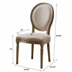 Set of 2 Manchester Linen Oval Back Chairs Natural - Linon 15 Set of 2 Manchester Linen Oval Back Chairs Natural - Linon -Dining Chairs And Benches Official Shop unnamed file 9180