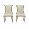 Set of 2 Sheffield Flared Back Chair - Linon Natural -Dining Chairs And Benches Official Shop unnamed file 9213